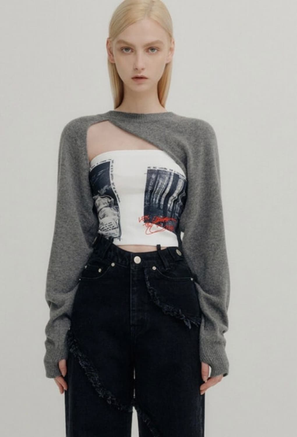 유즈 니트 볼레로 상품이미지1