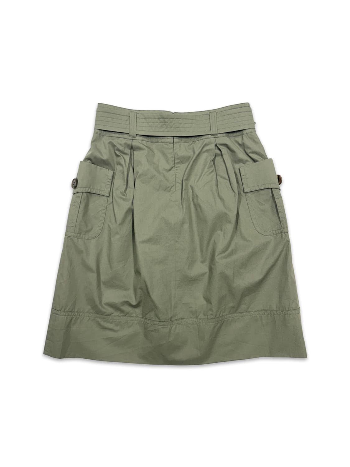 빈티지 버버리 벨트 사이드 포켓 미디 스커트 상품이미지6