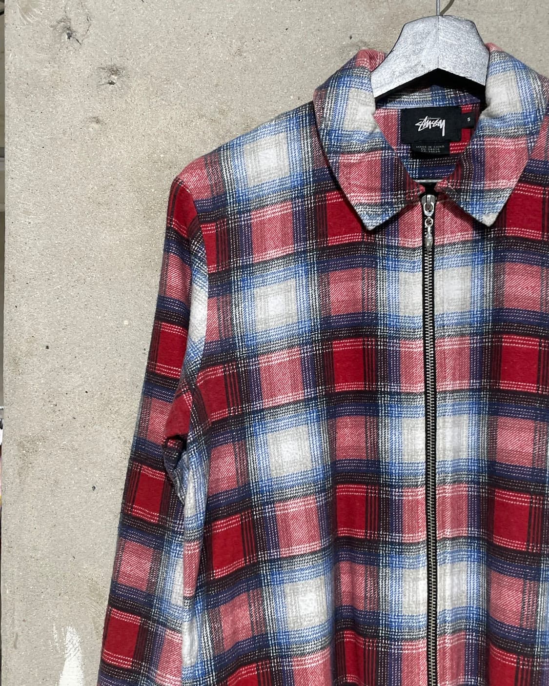 스투시 린콘 플래드 체크 집업 자켓 상품이미지2