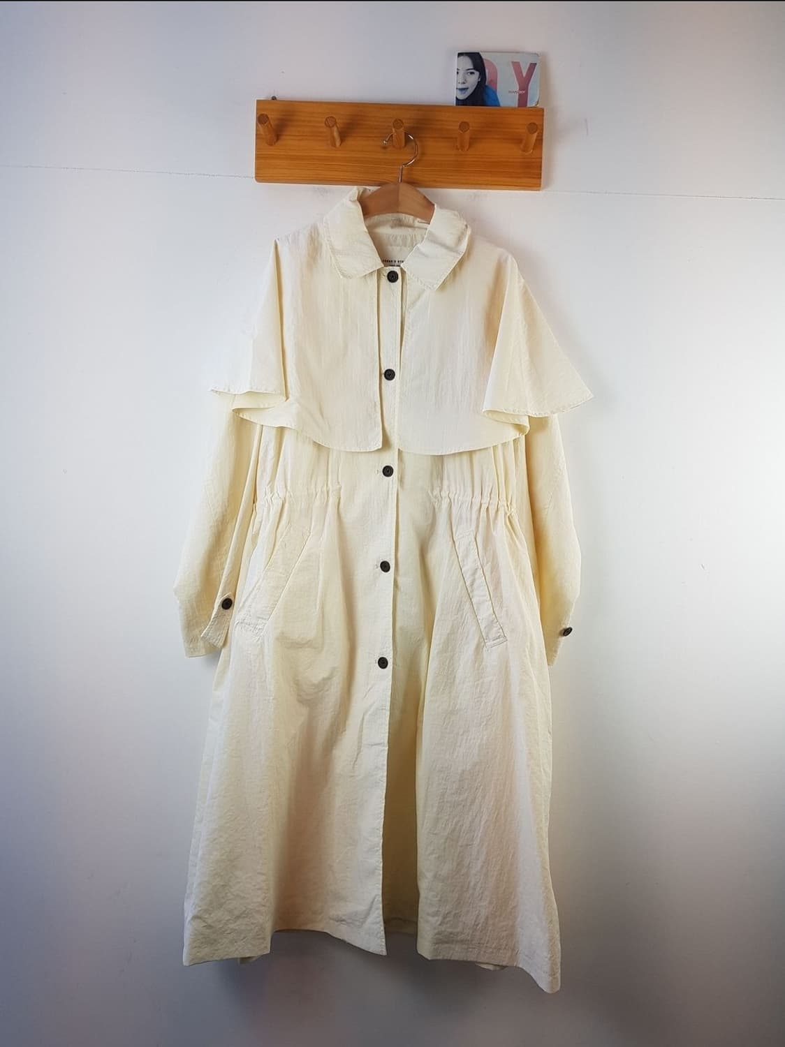 프릭스토어 2way 와셔 나일론 케이프 부착 코트 상품이미지3