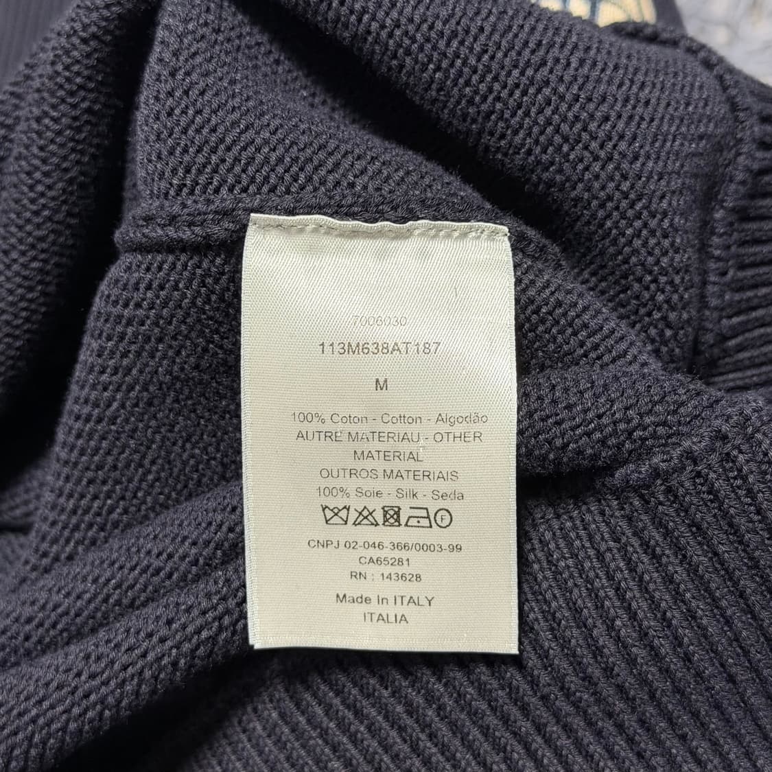 [새상품급] 디올 오블리크 인서트 니트M 상품이미지4