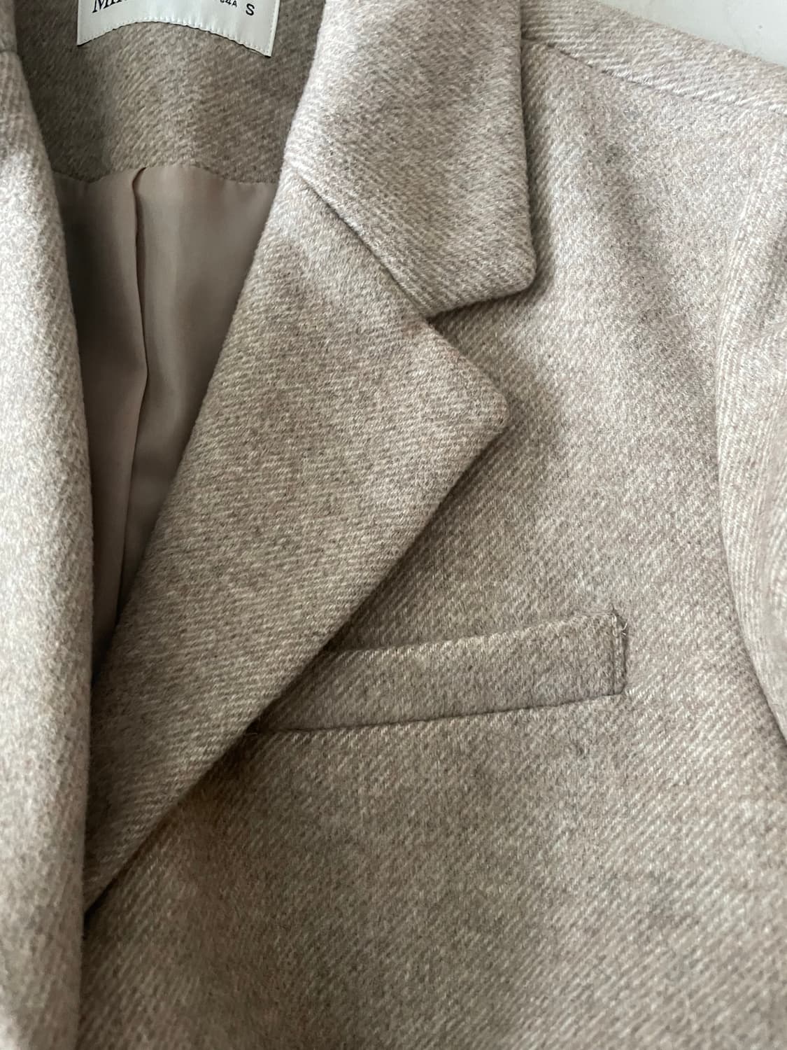 미쏘 베이지 울 블레이자 자켓 상품이미지4