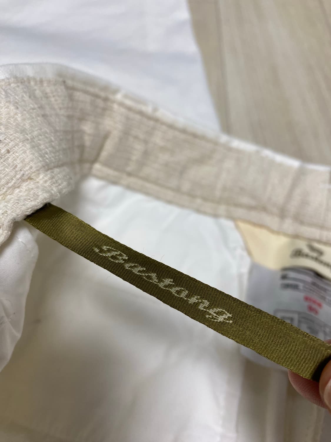 [30] 바스통 603 치노팬츠 크림 (기장 수선) 상품이미지5