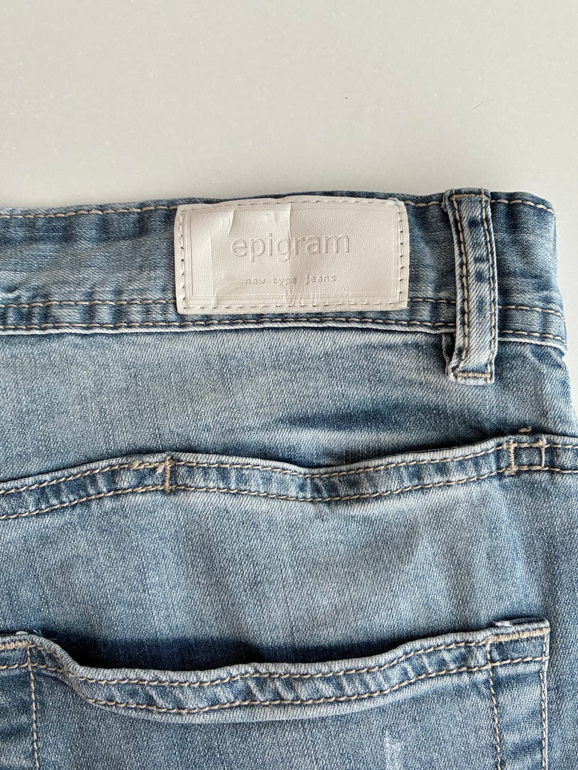 78-94) 코오롱 에피그램 데님 청바지 연청 상품이미지5