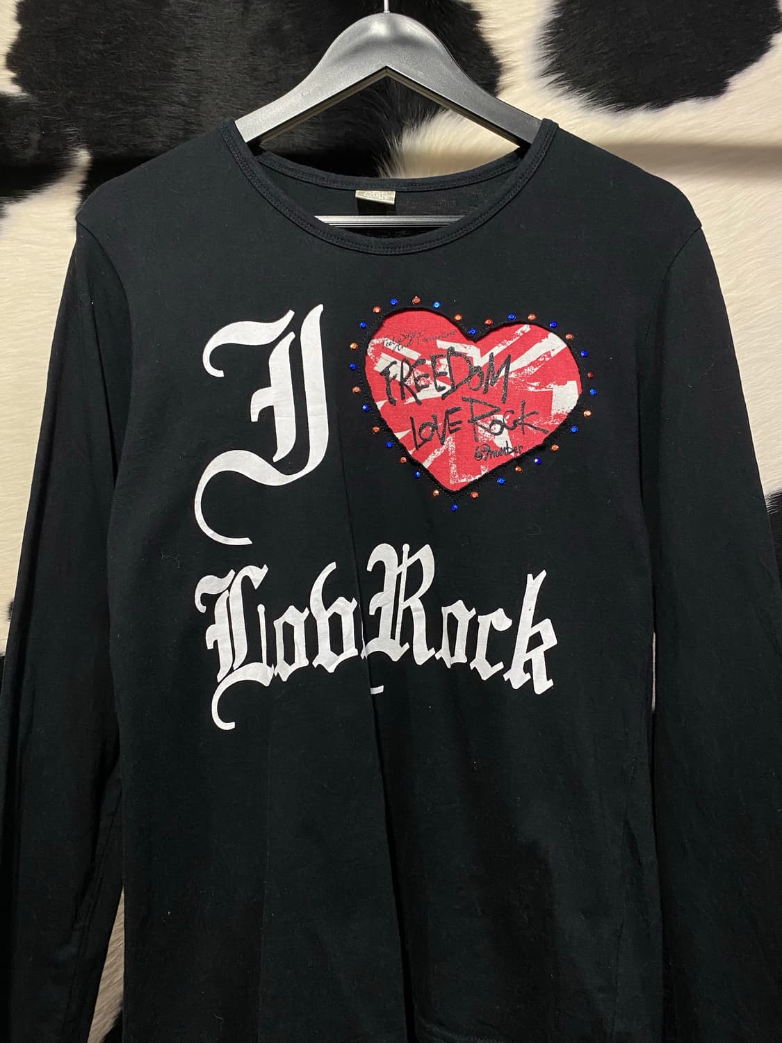 Corn flake 큐빅 디테일 락 롱슬리브 상품이미지3