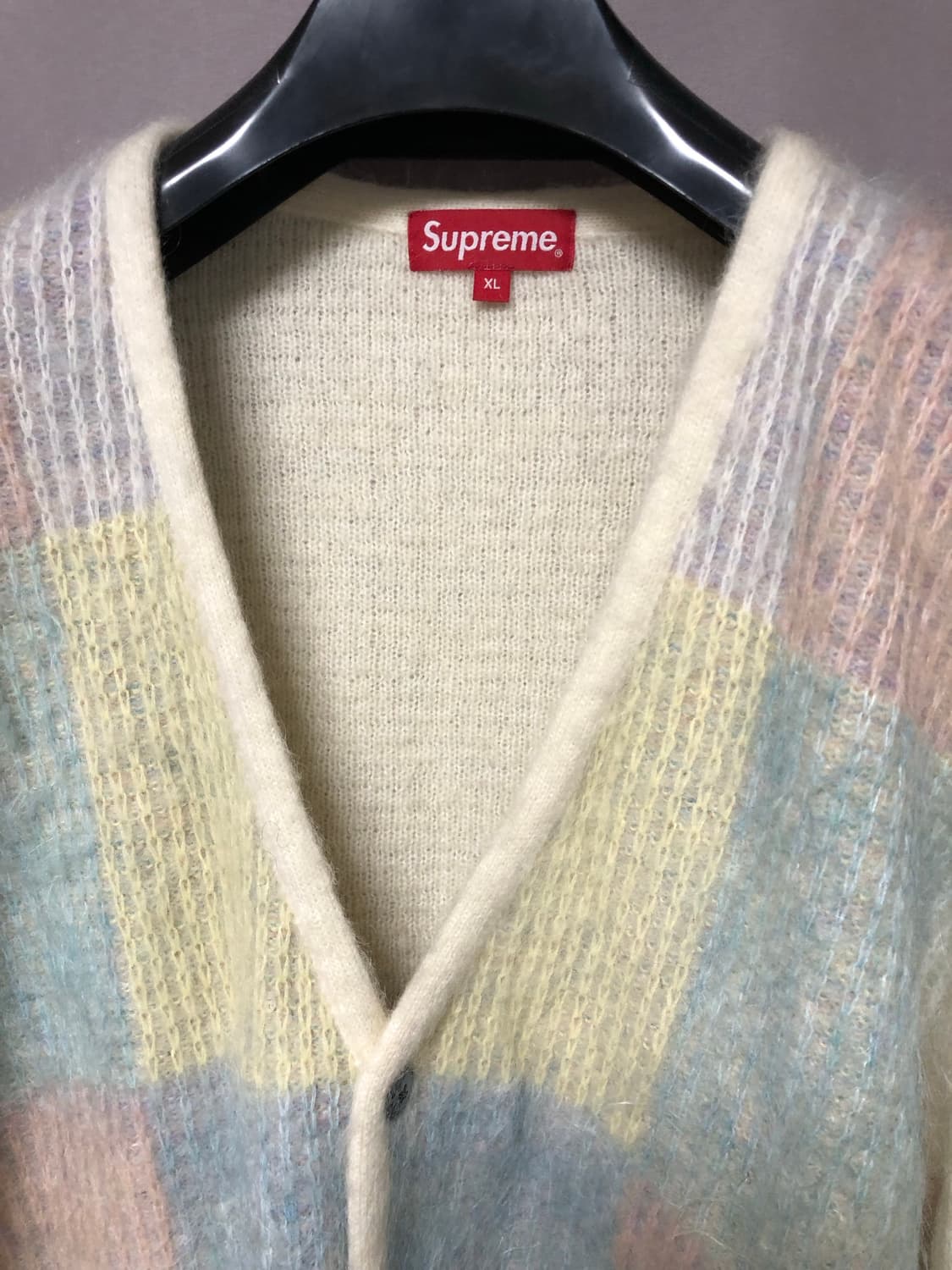 슈프림 브러쉬드 그리드 가디건 상품이미지5