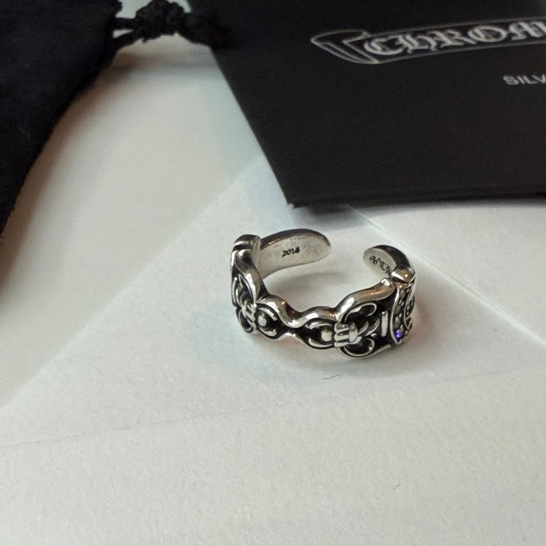 크롬하츠 더블대거오픈링 파베다이아 상품이미지3