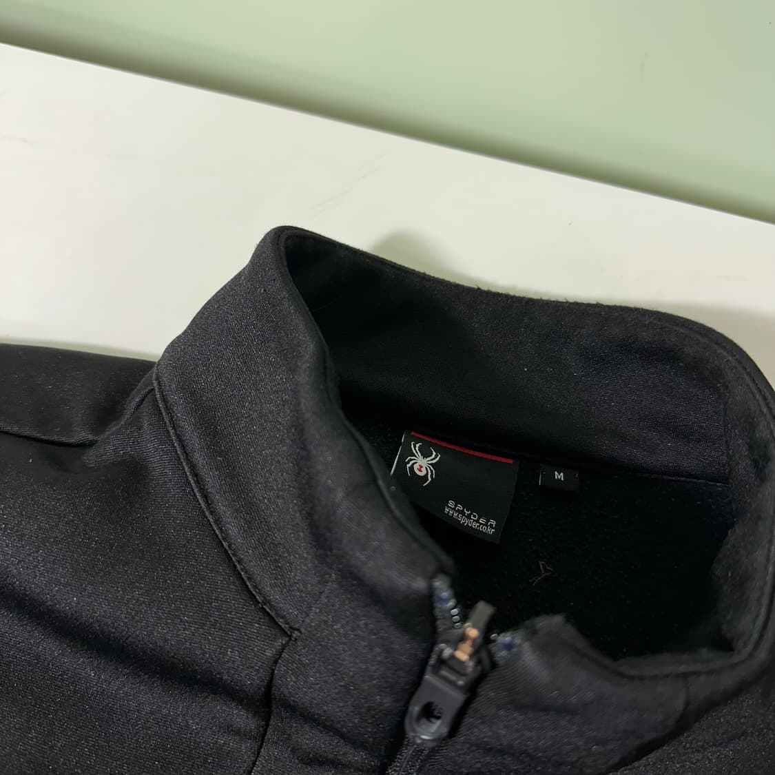 M 스파이더 블랙 트레이닝 스파이더로고 트랙탑 집업져지 상품이미지4
