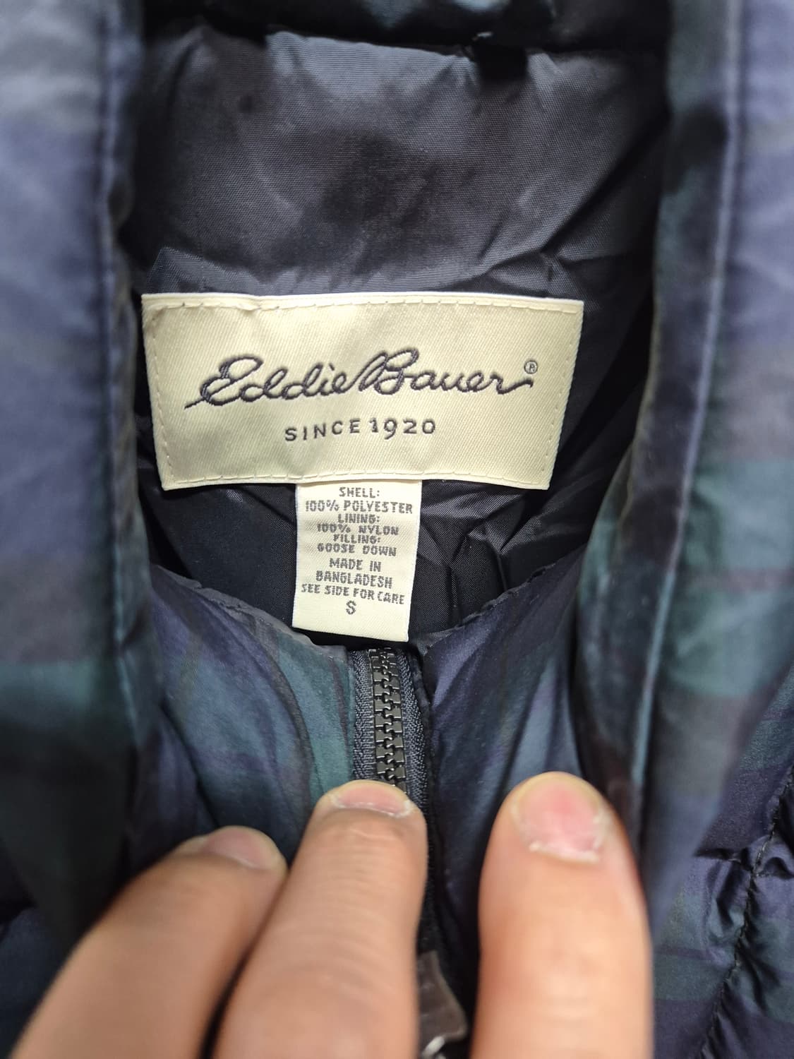 에디 바우어 타탄체크 덕다운패딩 상품이미지2