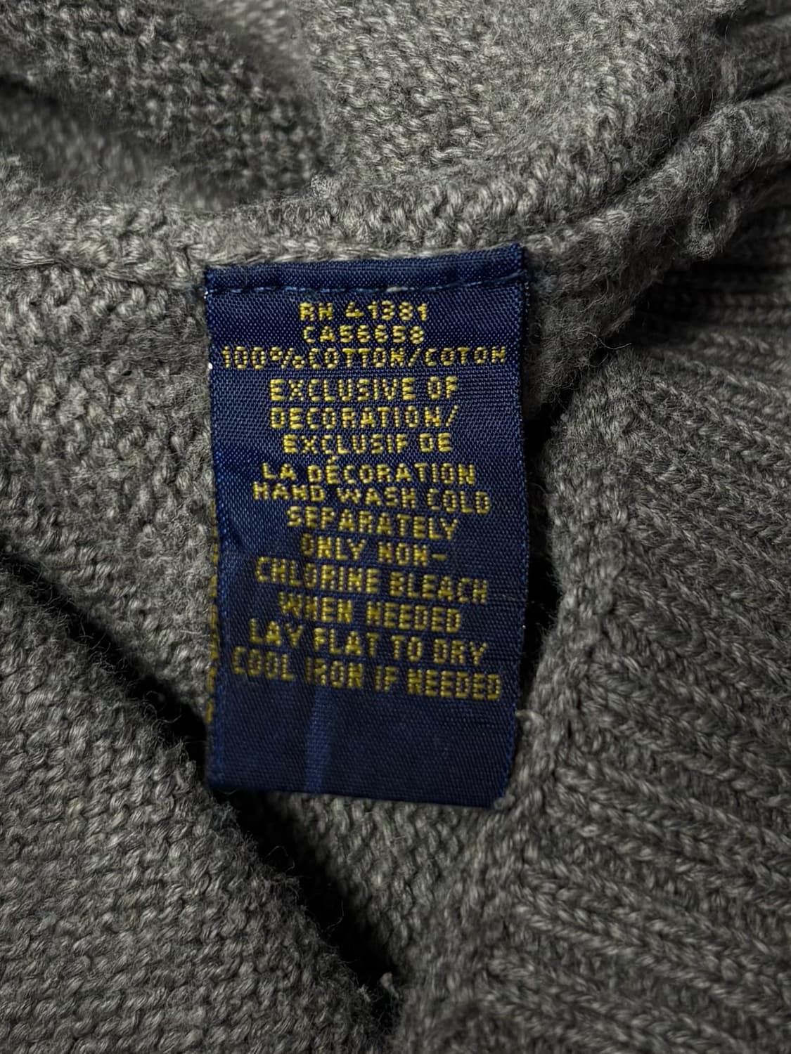 폴로 그레이 하프 버튼 니트 상품이미지6