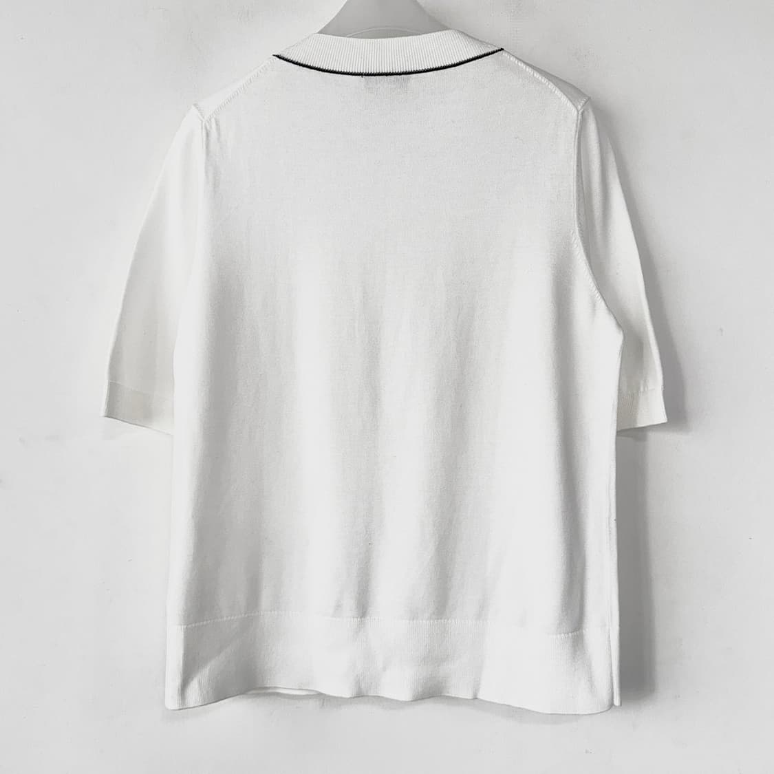 코스 COS 24 라인 배색 니트 반팔 티셔츠 상품이미지6