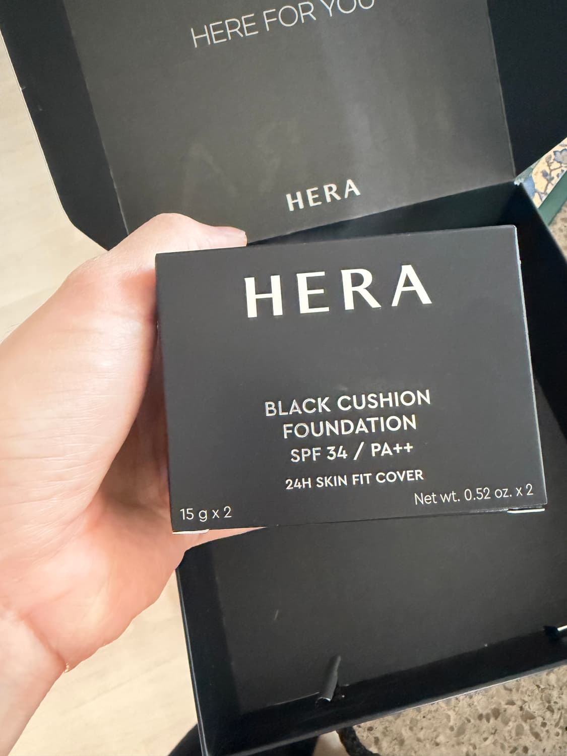 헤라 블랙쿠션 새상품 17N1 상품이미지2