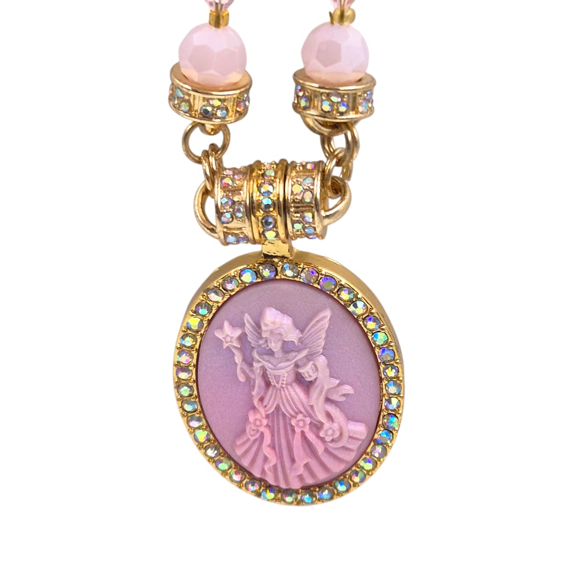 90s 미국 커크스폴리 무라노 글라스 카메오 목걸이 상품이미지6