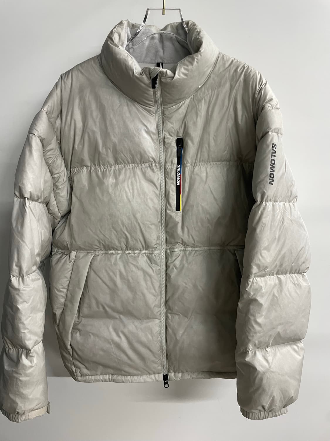 살로몬 컨투어 다운 자켓 라이트 그레이 2XL 상품이미지2