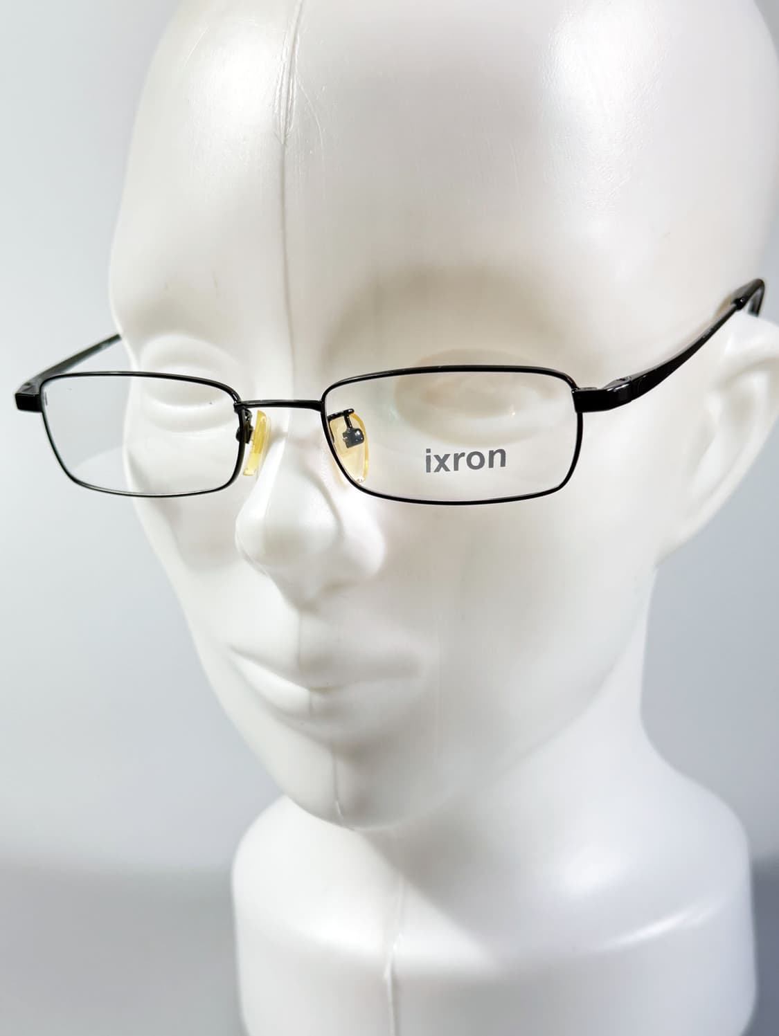 90s IXRON 블랙 메탈 슬림 스퀘어 빈티지 안경 상품이미지8