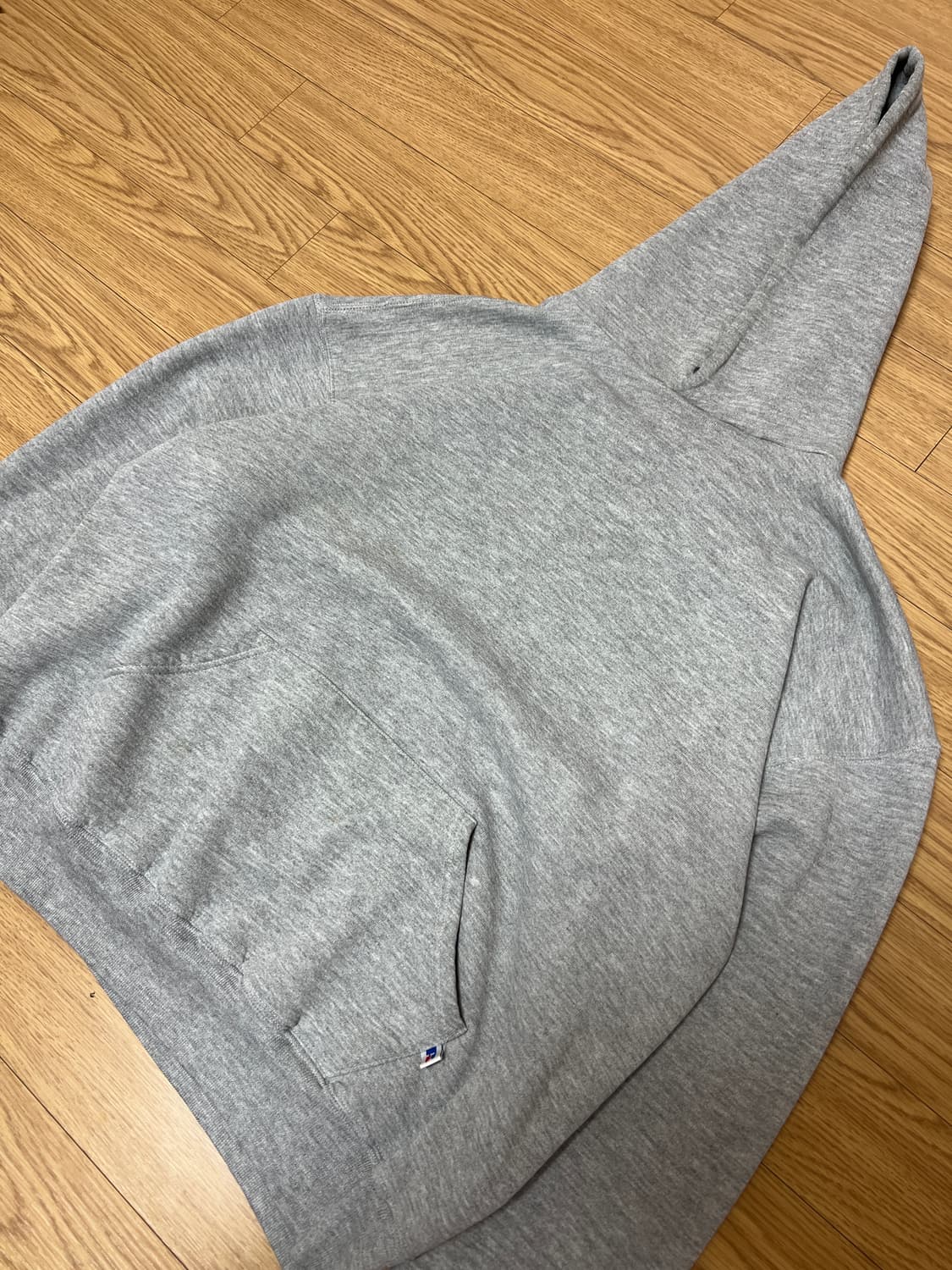 90s 러셀 빈티지 후드 그레이 XL 상품이미지3