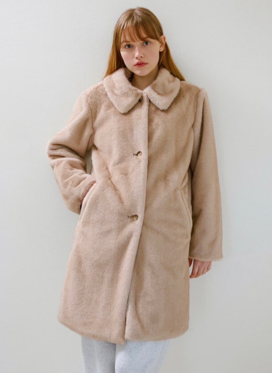 (택채새상품)레테라 lettera 페이크 퍼자켓 롱퍼 코트 상품이미지4