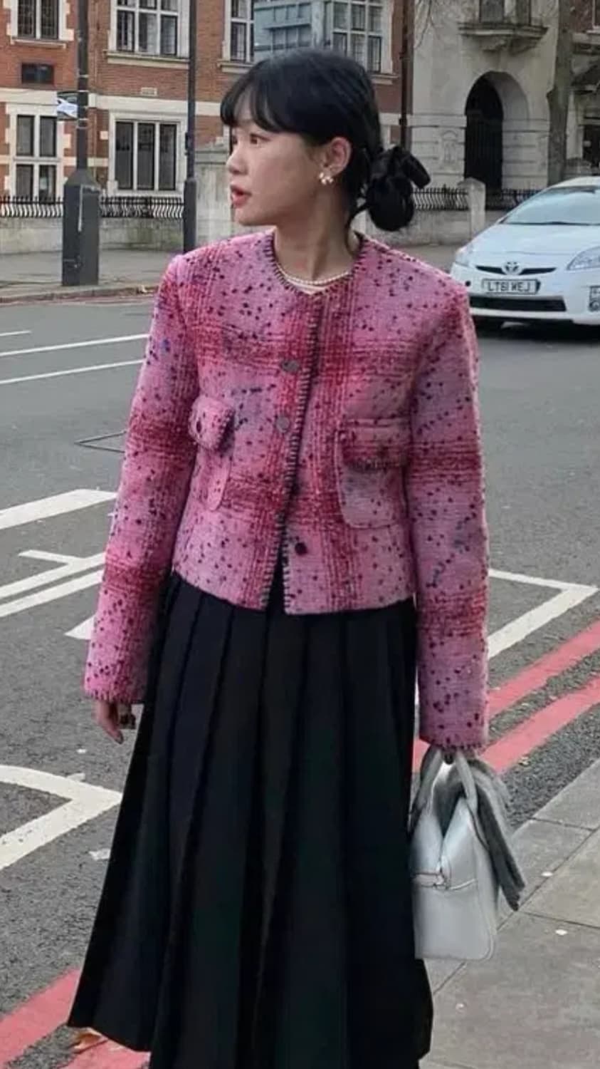 위드마이러브 태향옷장 누빔 믹스드 트위드자켓 상품이미지2