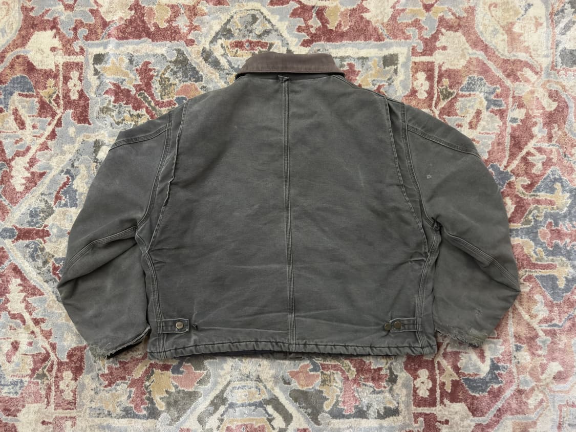 [칼하트] 90s USA J22 초기형 가슴로고 모스그린 2XL 상품이미지4