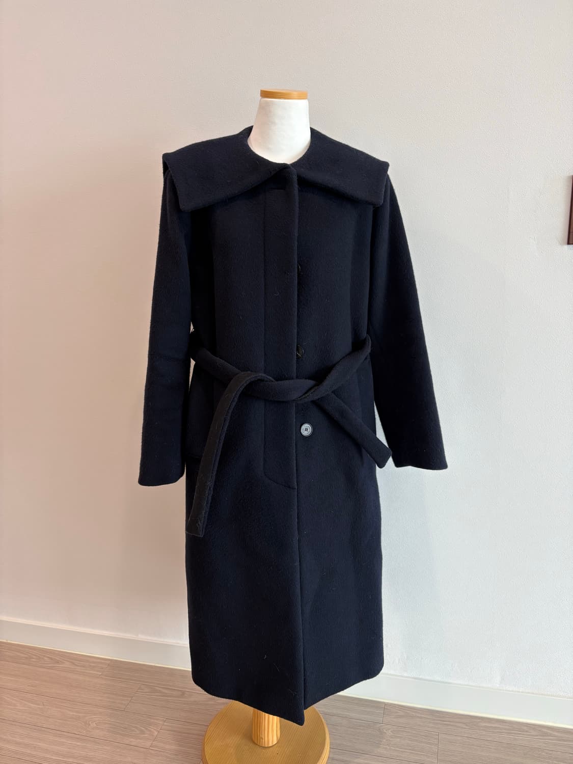 비뮤즈맨션 세일러 롱 코트 네이비 34 상품이미지6