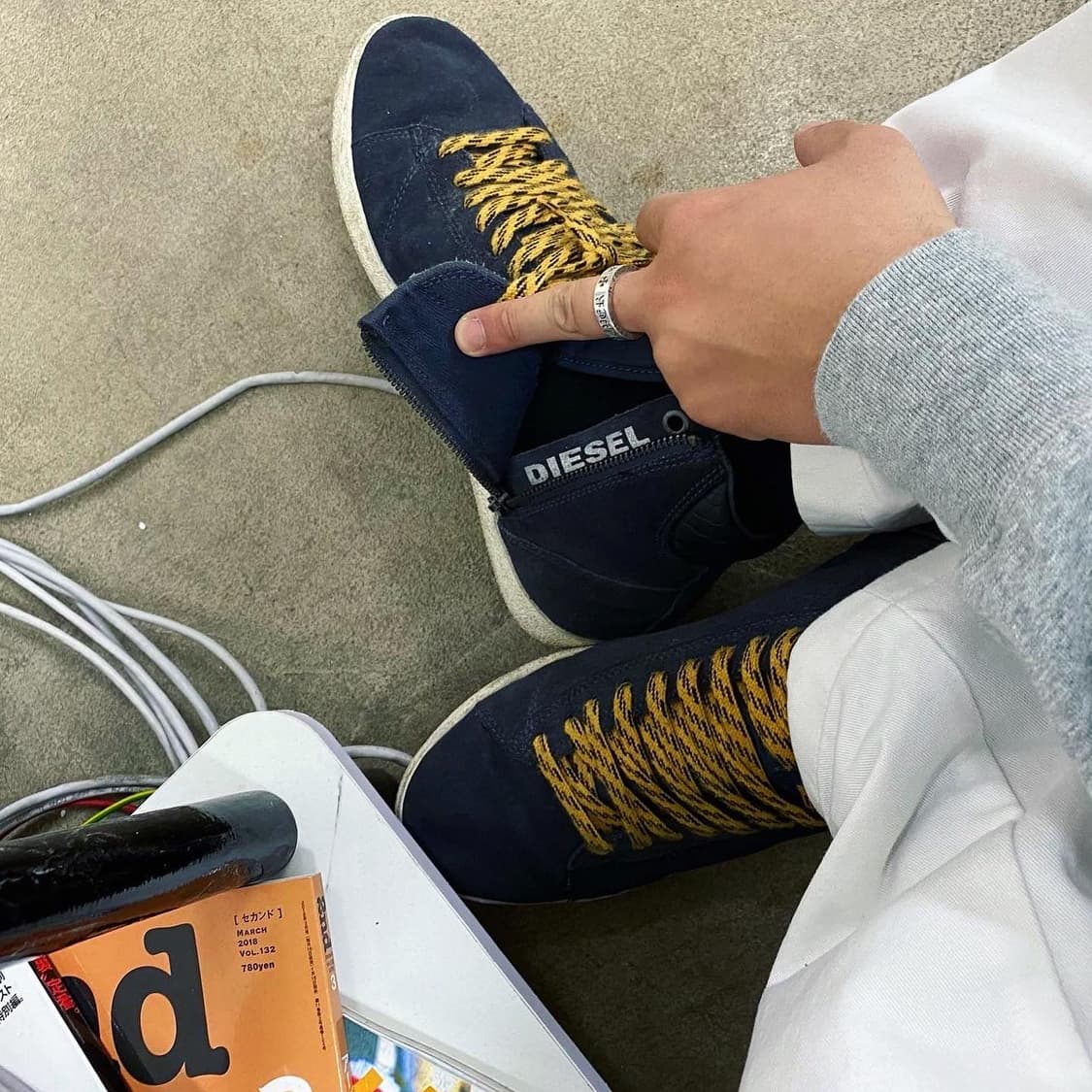 2000s 디젤 빈티지 유니크 스니커즈 신발 상품이미지1