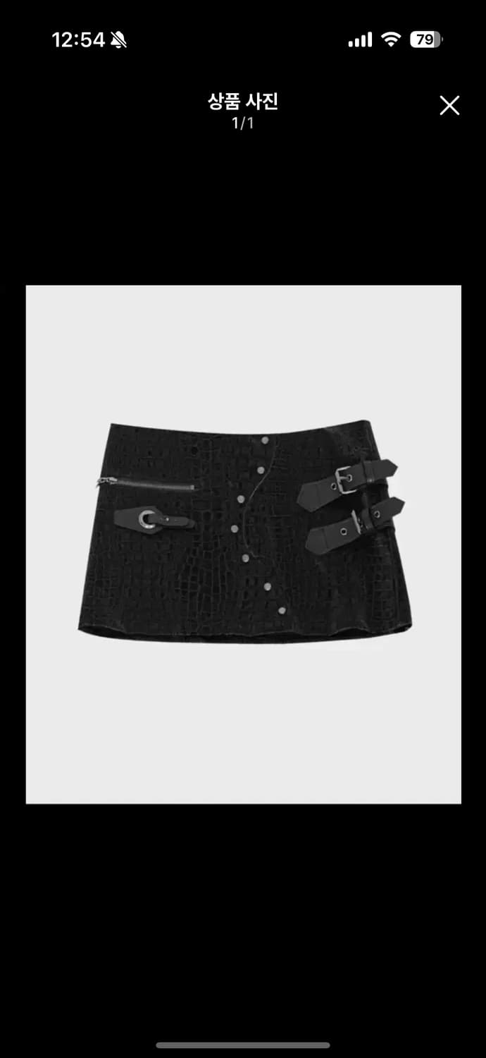 달링유어배드 로우웨스트 파이톤 스커트 상품이미지1