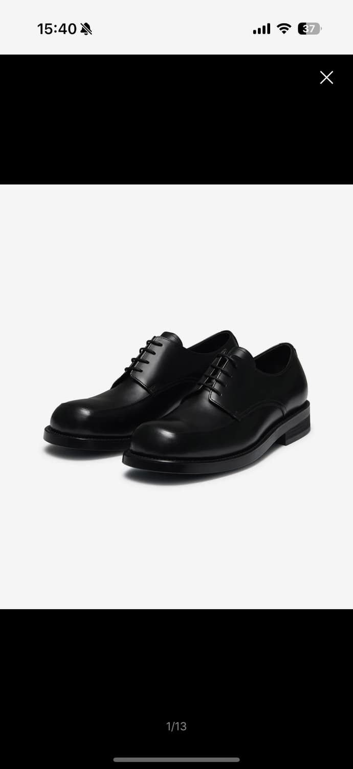 무신사 스탠다드 미니멀 유팁 더비슈즈 285 상품이미지1