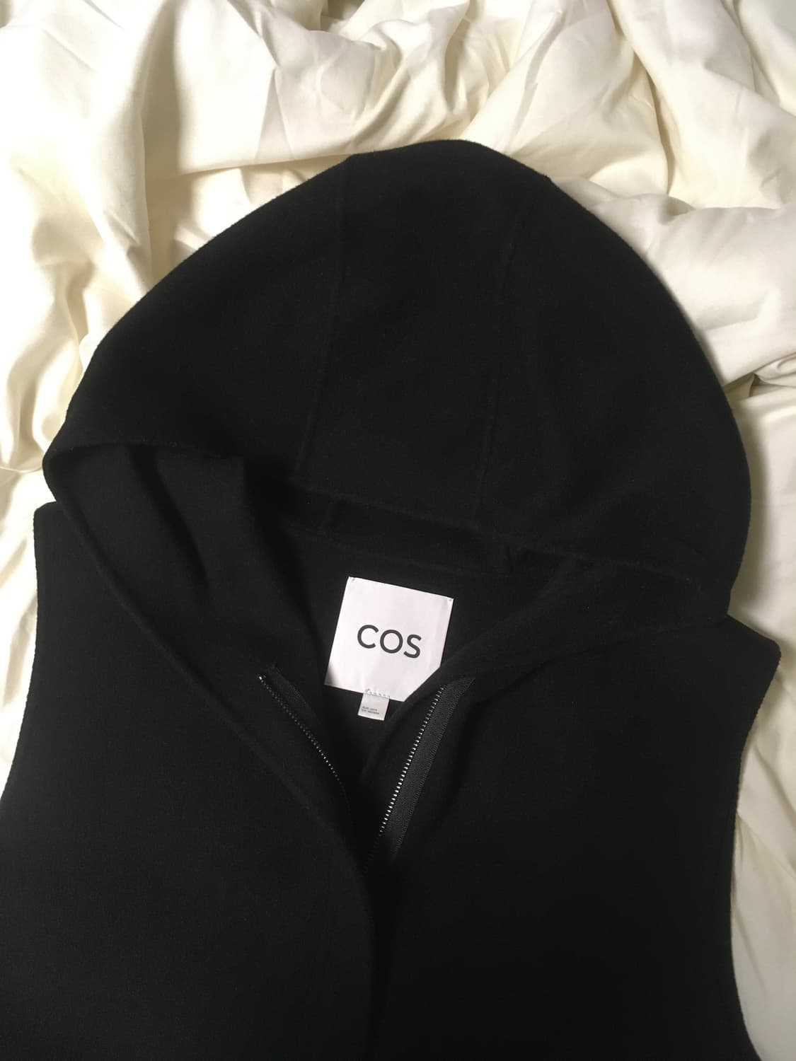 코스 울 후드 집업 조끼 베스트 S 상품이미지4