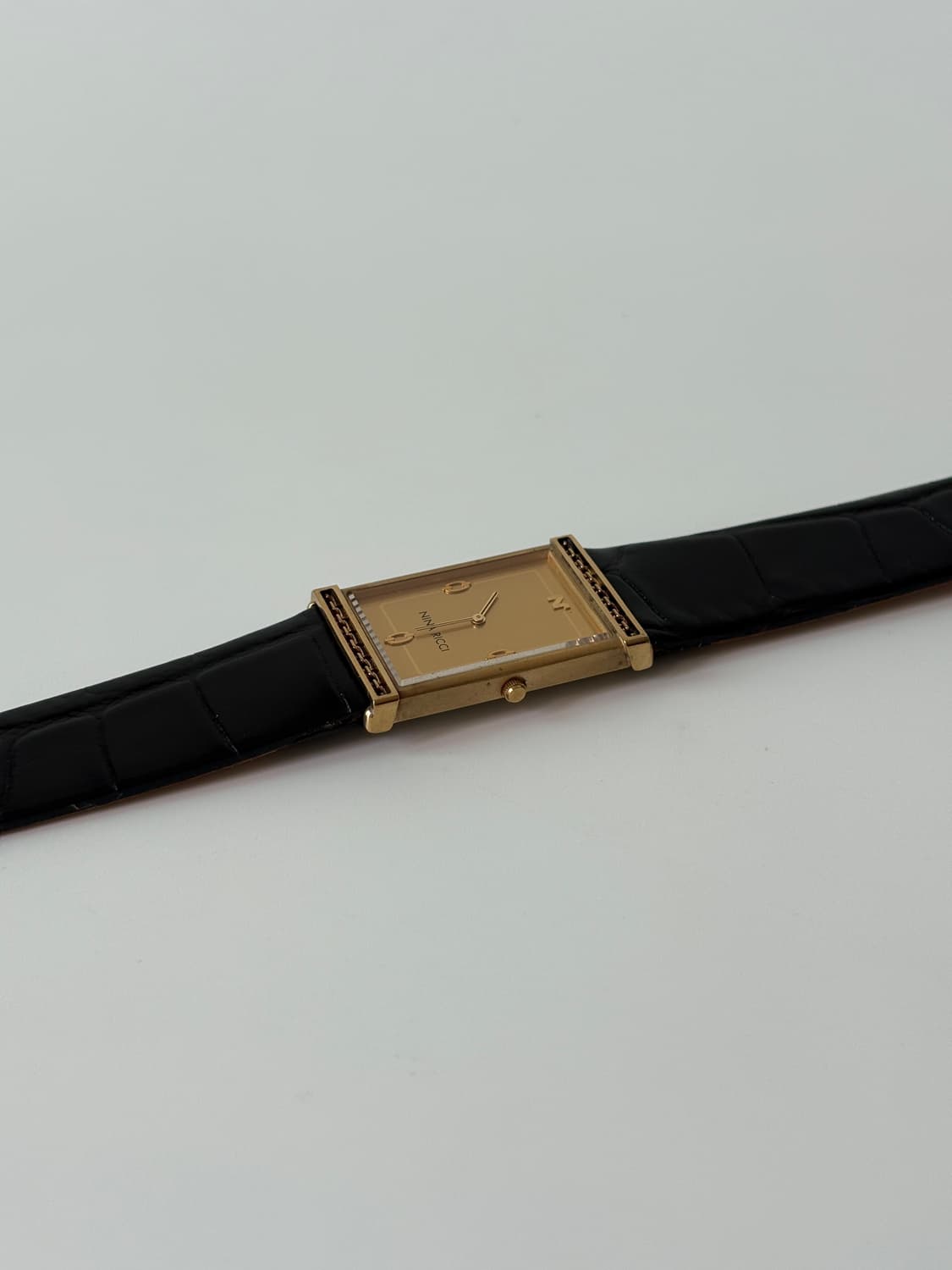 1980s Nina Ricci Gold Square Quartz 상품이미지4