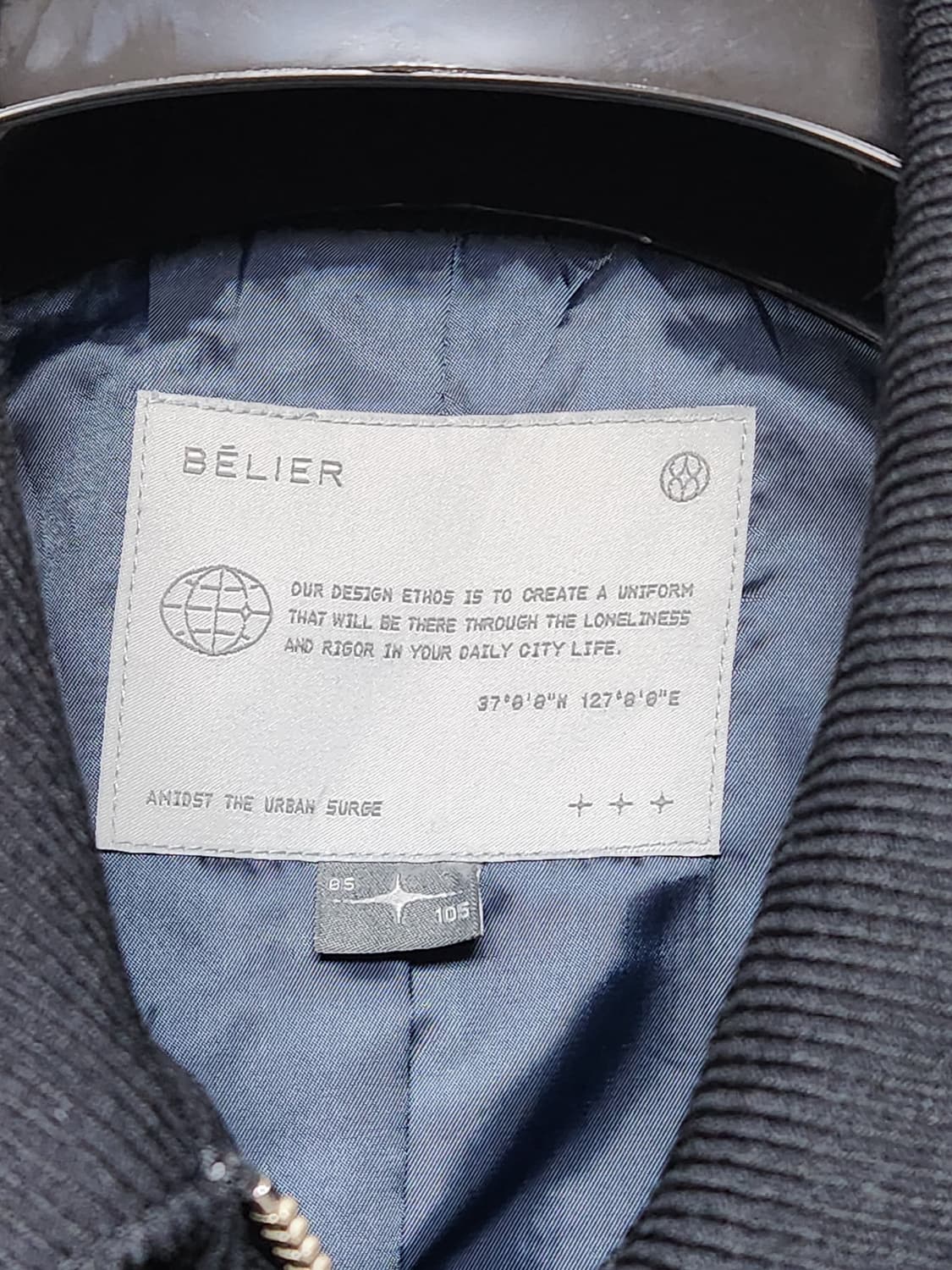 벨리에 다이에그널 블루종 레이븐 블랙 05, 105사이즈 상품이미지2