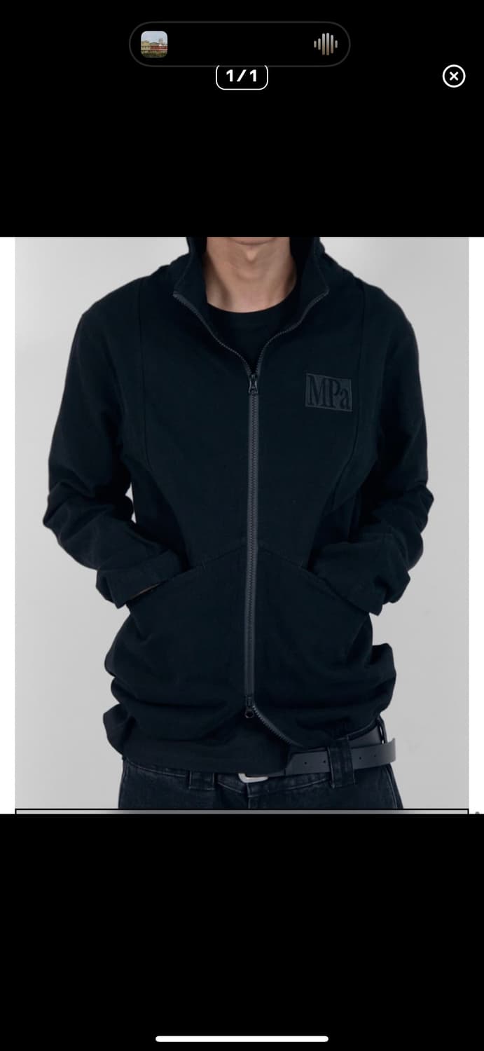 M) 플라스틱프로덕트 포터블 자켓 블랙 상품이미지1