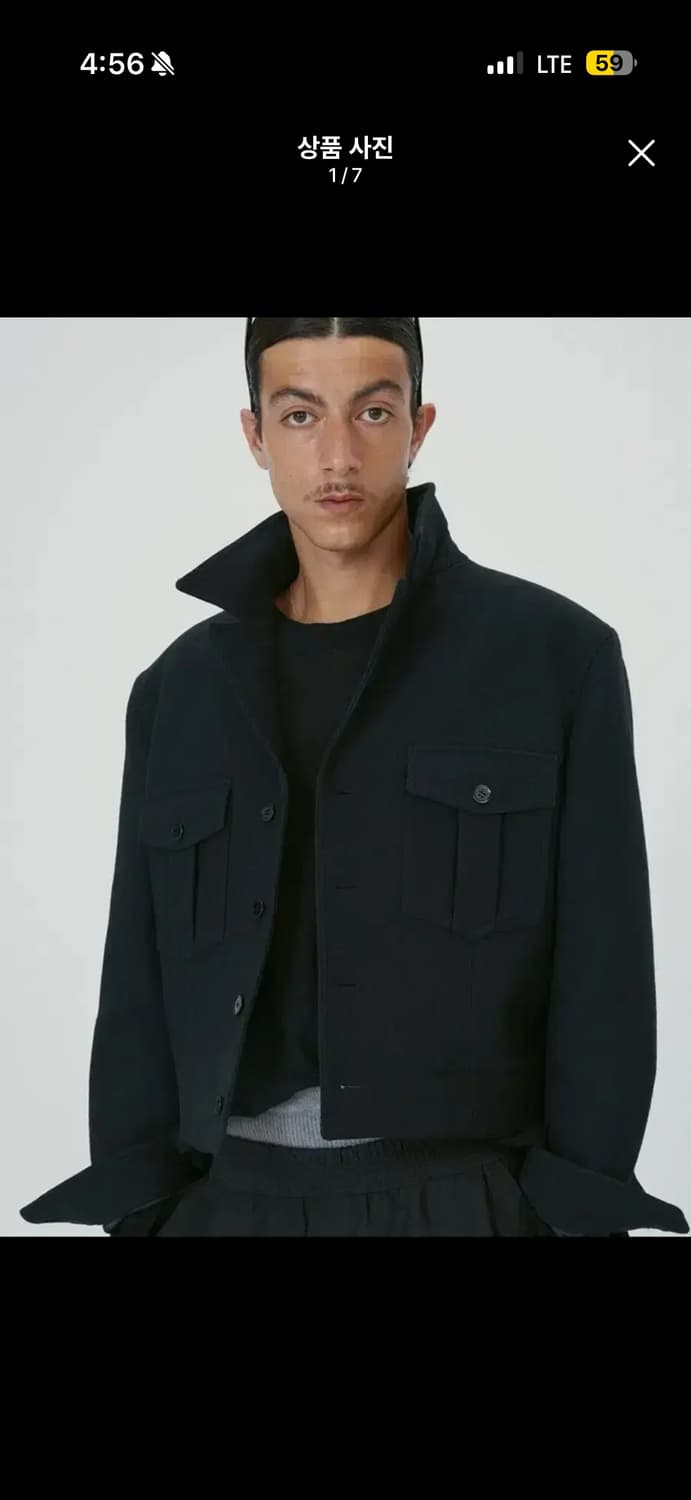 [L] 렉토 카일 밀리터리 울 블렌드 숏 크롭 자켓 상품이미지1