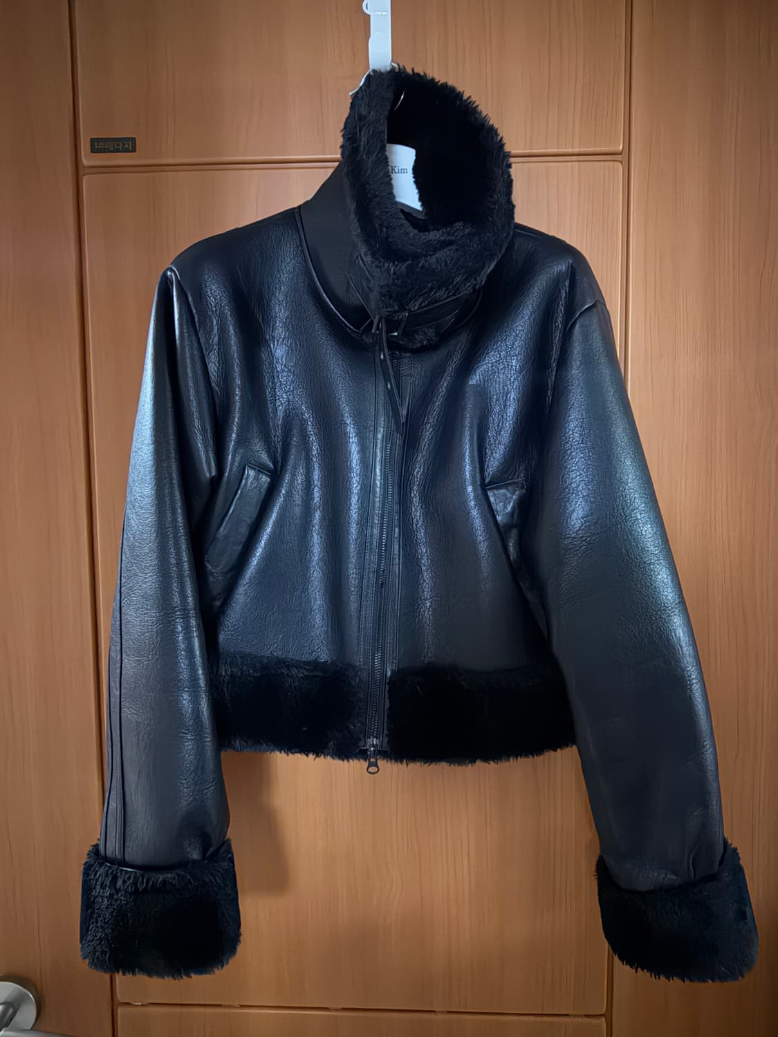 [보헴서] 하이넥 무스탕 BLACK 판매 상품이미지2