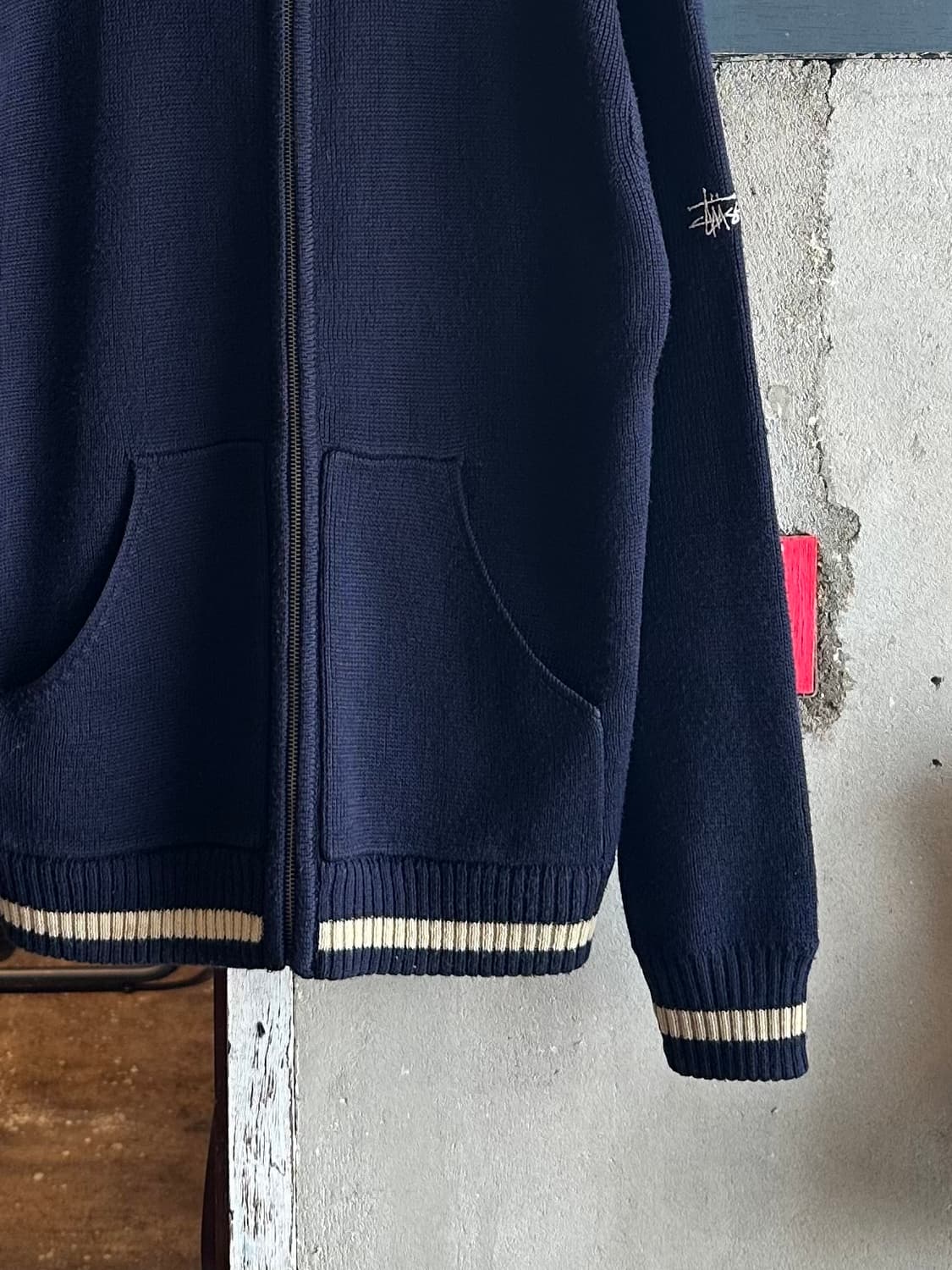 00's Stussy Knit Hood Zip-Up  상품이미지3