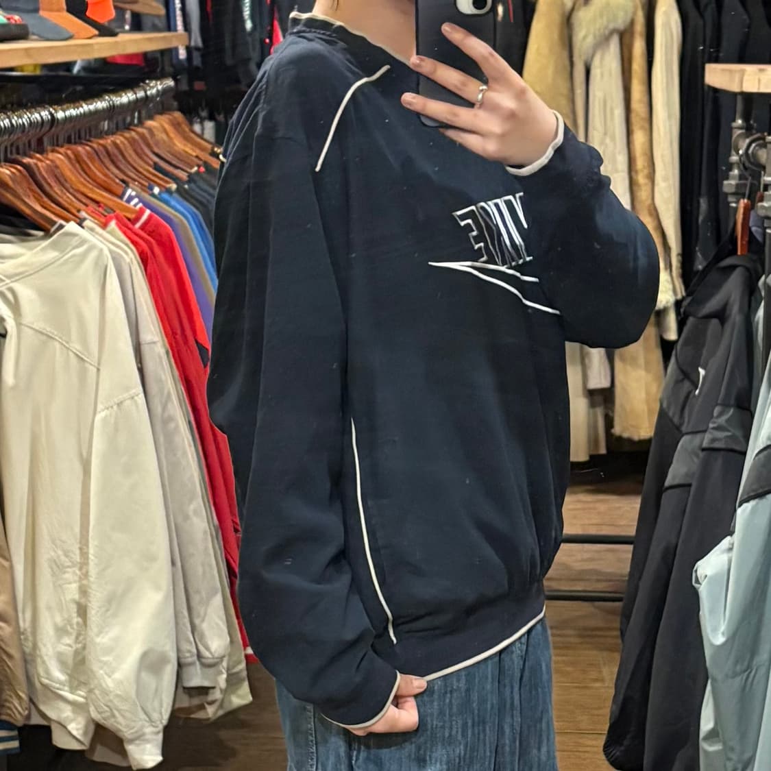 [HI] Nike 나이키 빅로고 웜업 진네이비 상품이미지4