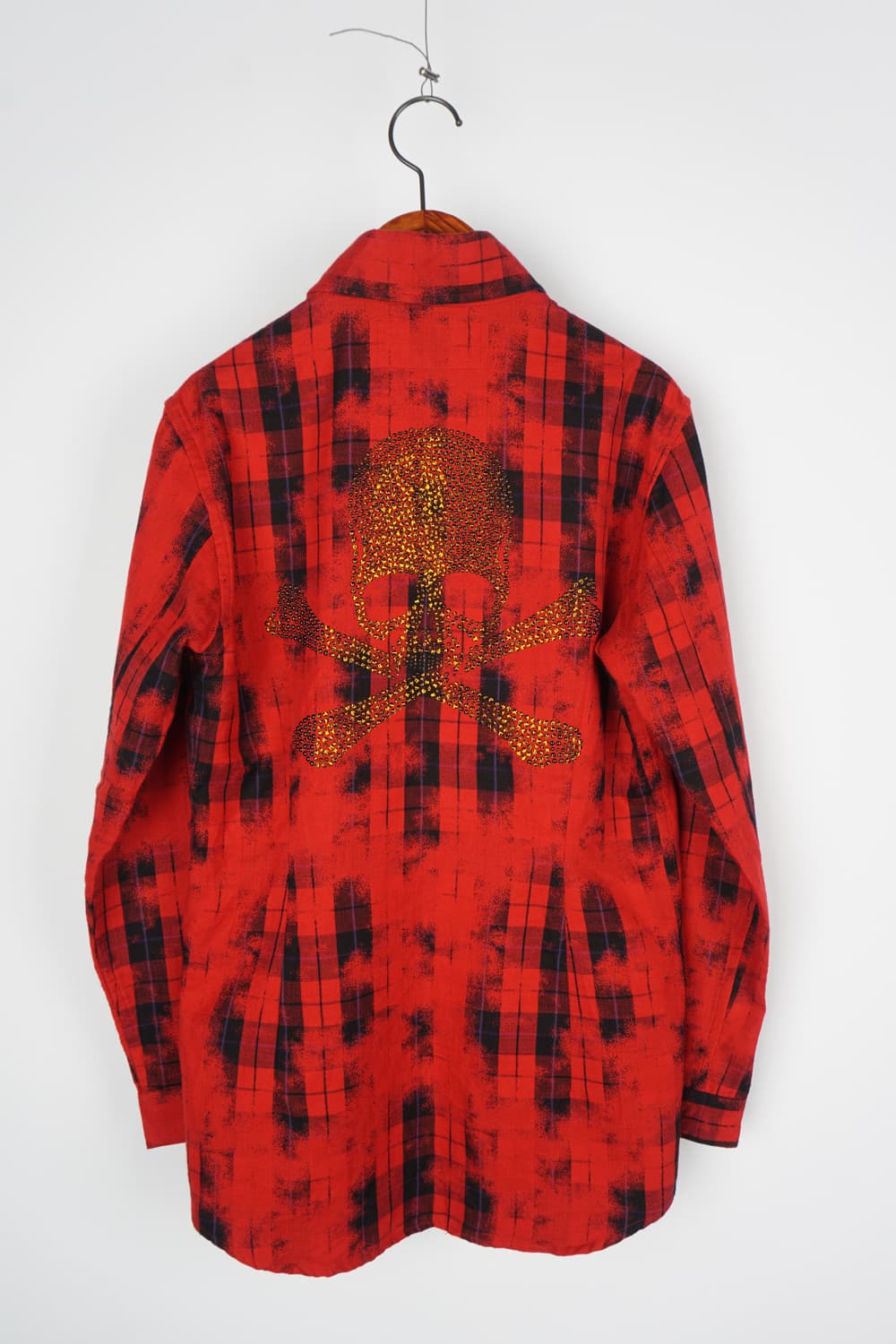  ROEN skull rhinestone flannel shirt 상품이미지5