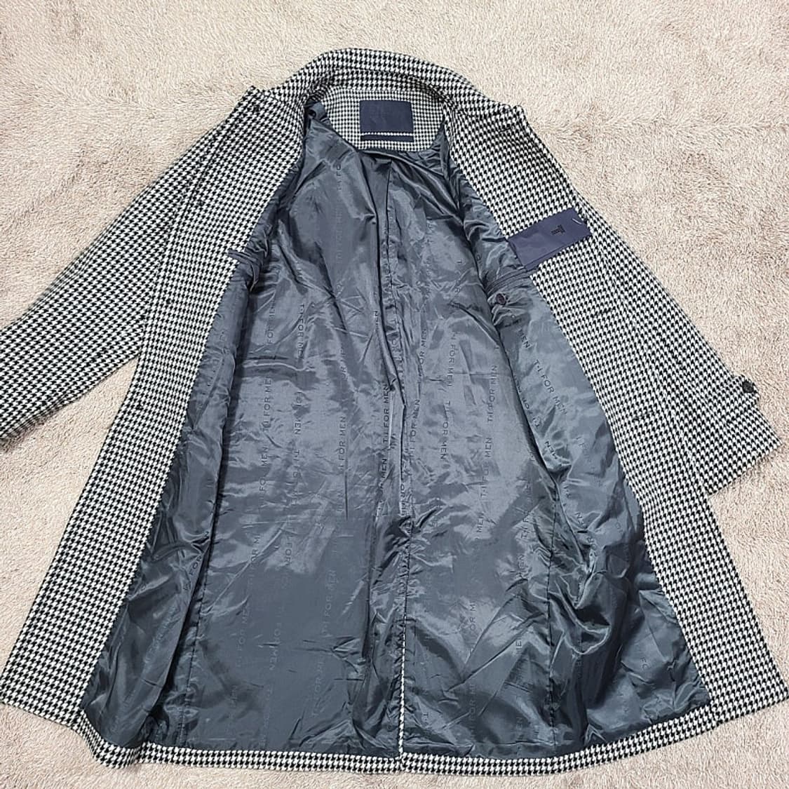 티아이포맨 체크 코트 상품이미지3