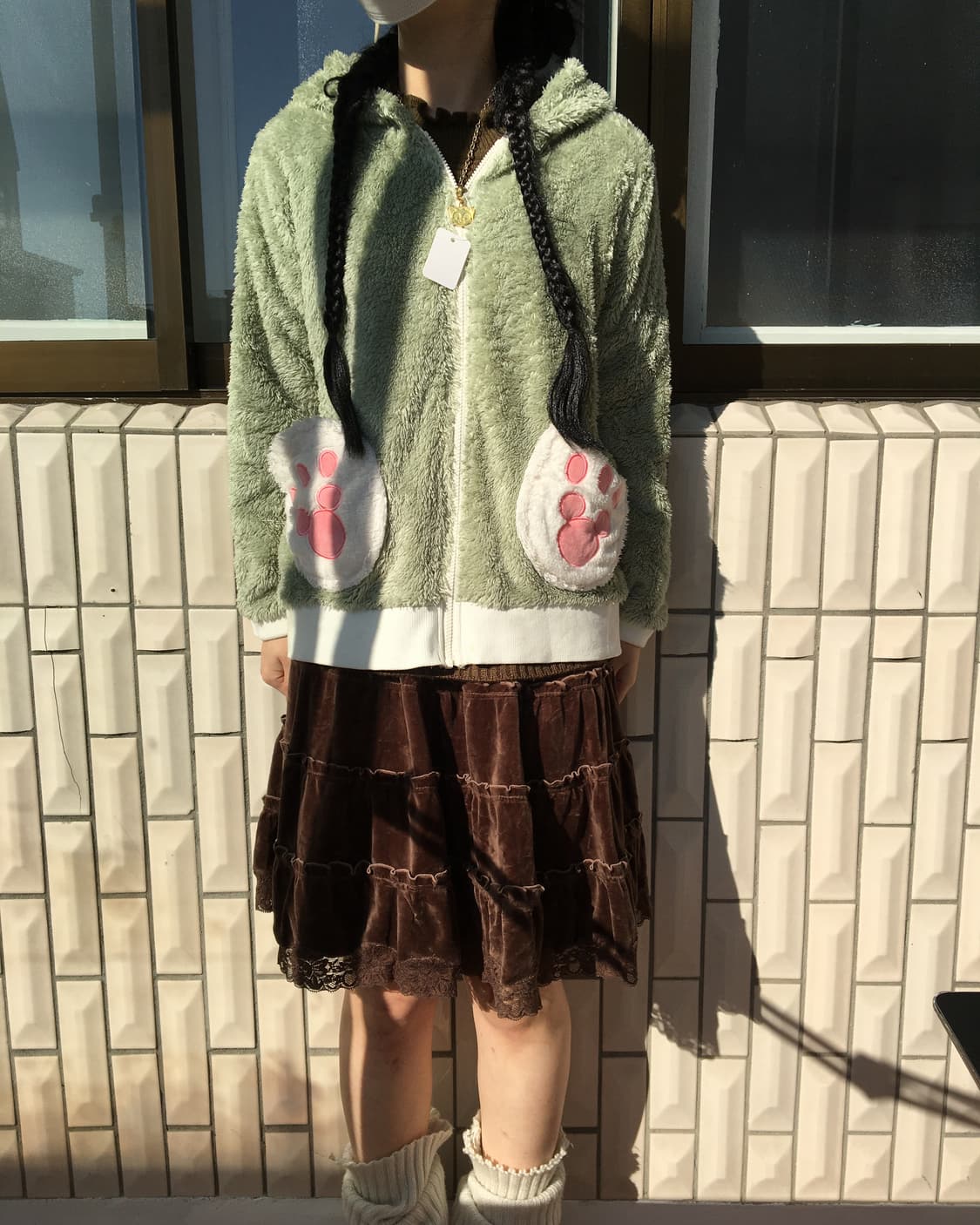 Disney cat ear hood fleece zip up 상품이미지8