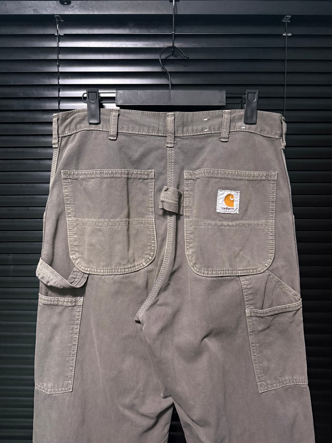 칼하트 싱글니 카펜더 워크 데님 팬츠 32 와이드 샌드 그레이 회색 일본 상품이미지1