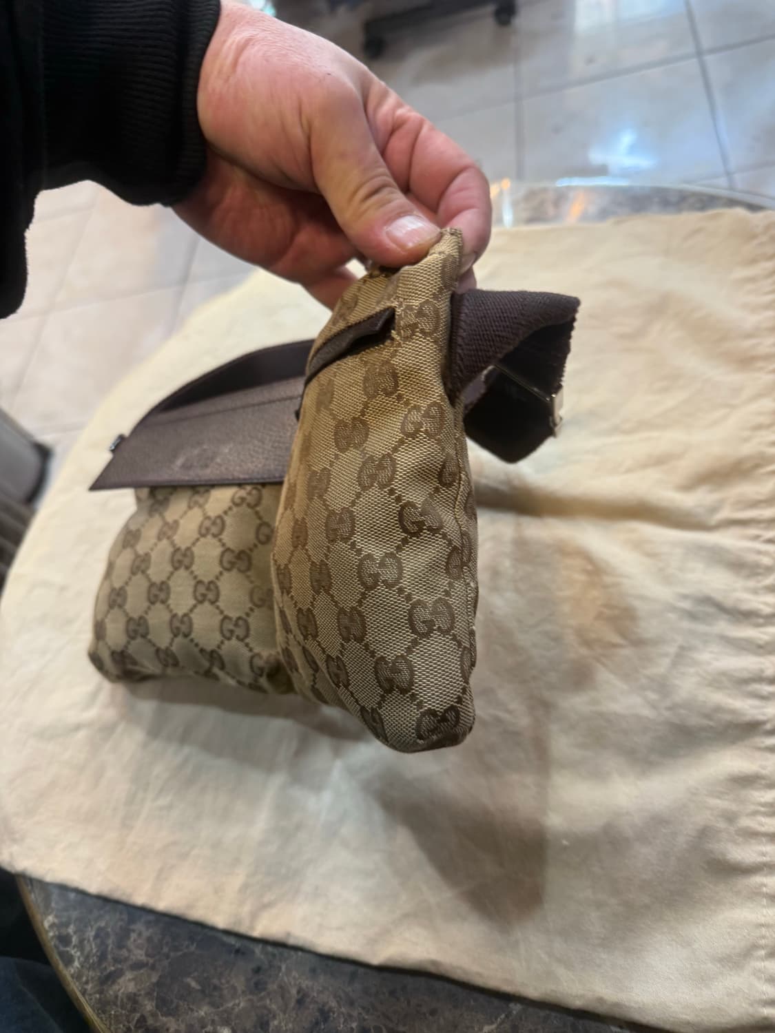 정품 구찌 자가드 벨트백 팝니다 상품이미지3