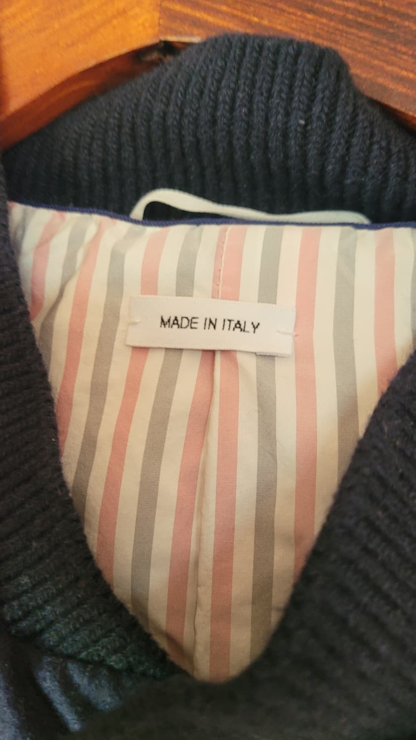 정품 톰브라운 울/캐시미어 금장 패딩 네이비 *유일매물 상품이미지6