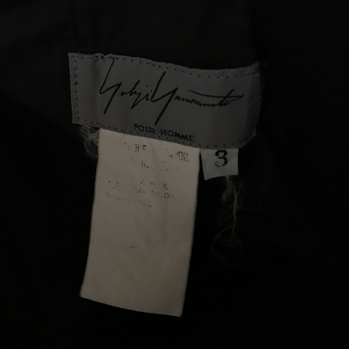 Y's 요지야마모토 블랙 팬츠 3 상품이미지6