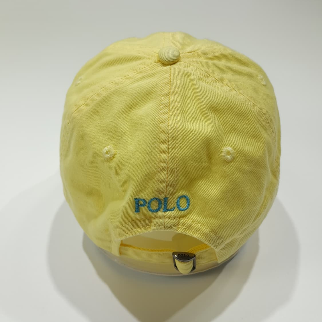 CL246 폴로 코튼 포니자수 옐로우 볼캡 모자 상품이미지5