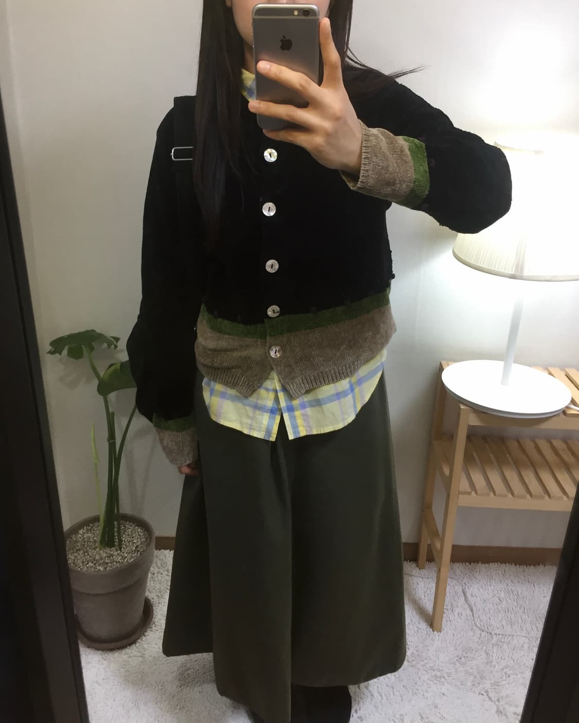 midori button detail skirt 상품이미지4