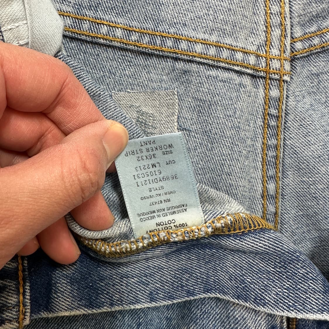 9~00s 폴로 진스 데님 카펜터 팬츠 36 상품이미지10
