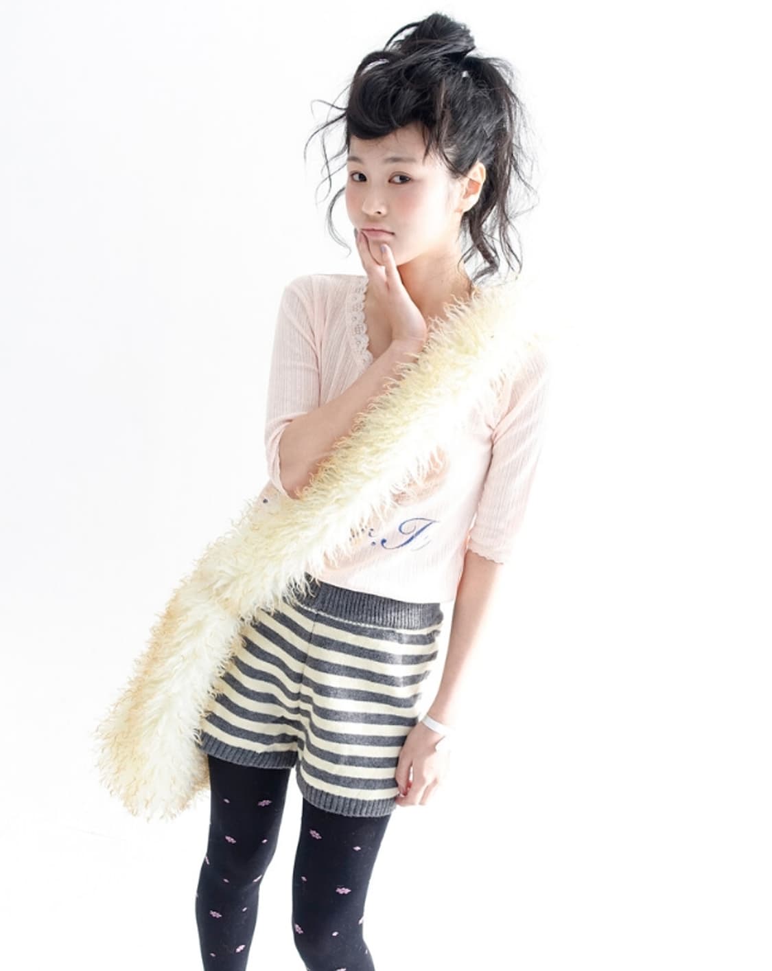 fa.er.ie lace T-shirt (pink) 상품이미지3