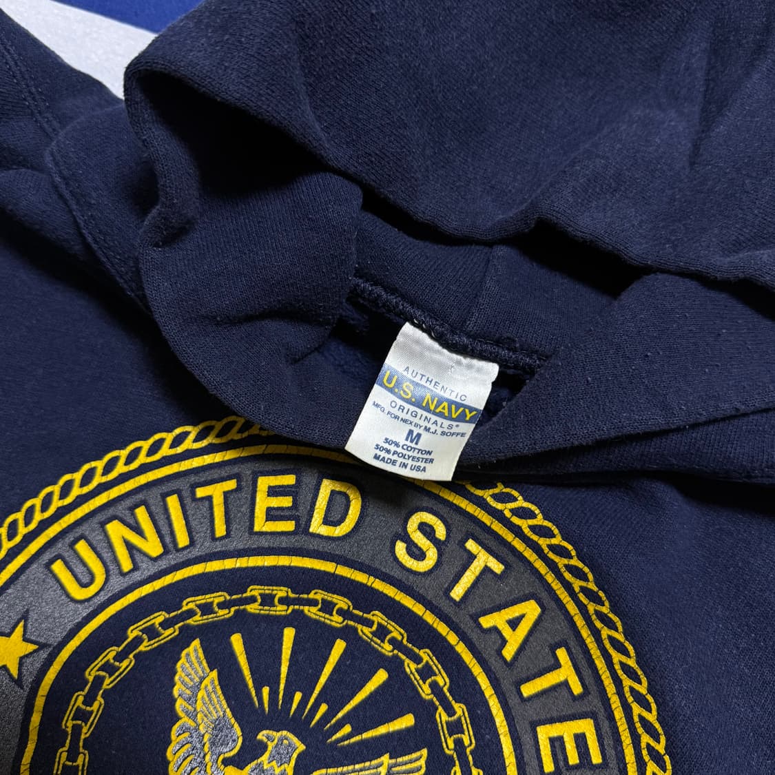 [M] 밀리터리 미 해군 NAVY 스웻 후드 티셔츠  US-18 상품이미지5
