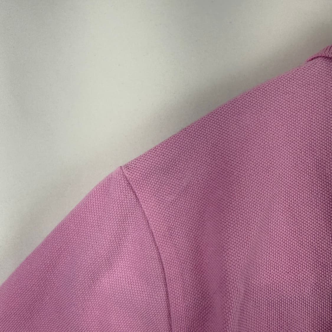 (L) 랄프로렌 우먼스 스키니핏 카라 티 핑크 상품이미지7