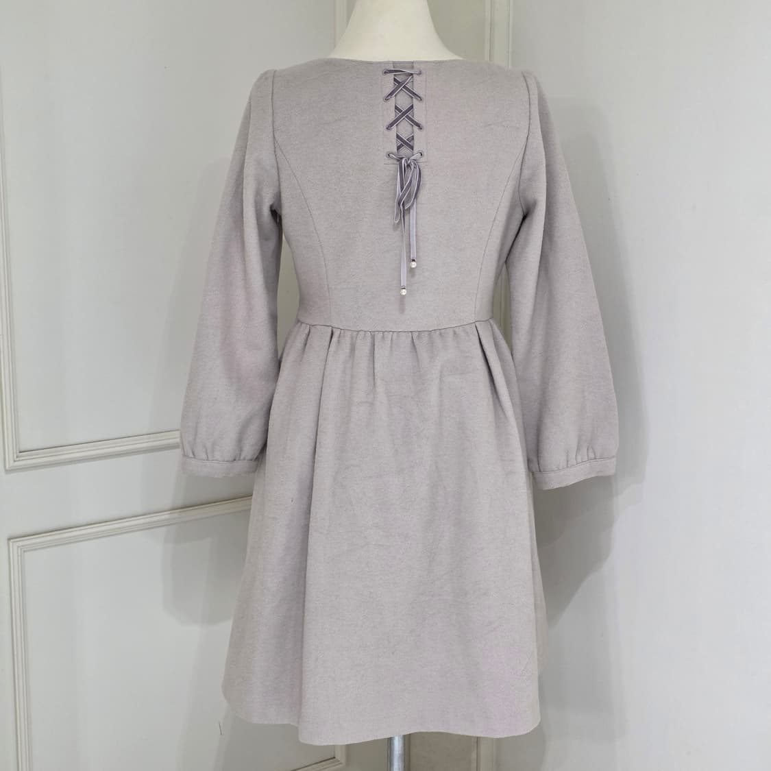 일본빈티지)히메라떼갸루 등포인트 코르셋 로맨틱 로리타 리본비즈 모직원피스 상품이미지2