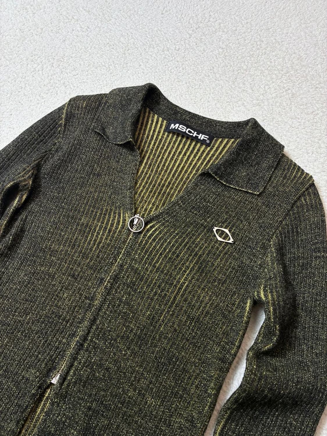 미스치프 니티드 투톤 셔츠 PN6852 상품이미지3